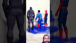 batman vs superman vs spiderman spiderman dcanimation funny batmanvsironman superman shorts [upl. by Nahgaem942]