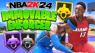 NBA 2K24 Best Defensive Badges Immovable Enforcer  How to Play Defense on 2K24 [upl. by Ydnak289]