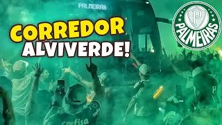 SAÍDA DO ÔNIBUS DO PALMEIRAS CORREDOR ALVIVERDE FINAL CAMPEONATO PAULISTA [upl. by Elo]