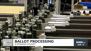 Spokane County ballot processing [upl. by Eedyaj]