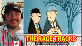 Canadian Reacts to German Cartoon by Loriot The Race tracks [upl. by Ellenaej]