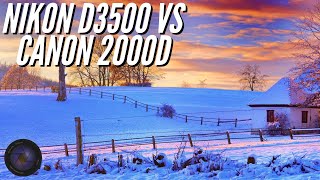 Nikon D3500 vs Canon 2000D Low light Settings 📷 Golden Hour Photography [upl. by Ahaelam36]