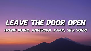 Bruno Mars Andersin Paak Silk Sonic  Leave The Door Open Lyrics [upl. by Atter]