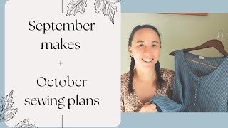 September Makes  October Sewing Plans [upl. by Holden]