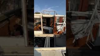 Inside of abandoned yacht in NYC [upl. by Hellene23]