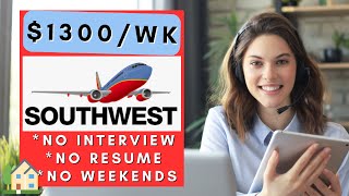 Southwest is Hiring Multiple Remote Jobs No Interview No Resume No Phone Work From Home Jobs 2024 [upl. by Jayme]