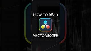 How to read the VECTORSCOPE🧑‍💻🤝 davinciresolve [upl. by Encrata]