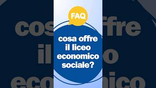 🔵 FAQ ANGELONI 🔵 cosa offre il liceo economico sociale❔ [upl. by Rubina600]