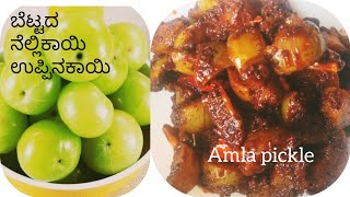 ನೆಲ್ಲಿಕಾಯಿ ಉಪ್ಪಿನಕಾಯಿnellikai pickle recipe in kannadaamla pickle recipe kannadanellikai recipe [upl. by Dawson603]