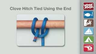 Clove Hitch Rope End Method  How to Tie a Clove Hitch Rope End Method [upl. by Nannoc]