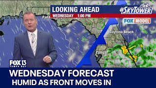 Tampa weather  Humid before cold front moves in [upl. by Dulsea]