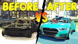 Restoring ABANDONED MUSTANG SA GTA 5 RP quot GRABE LAKAS NG ULAN quot  TAGALOG [upl. by Anned]