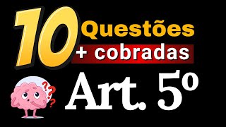 DIREITO CONSTITUCIONAL QUESTÕES COMENTADAS  Dos Direitos e Garantias Fundamentais [upl. by Salman]