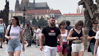 I’m Falling In Love with lyrics by Wildflowers with background Prague Streets Summer wildflowers [upl. by Odlabu]