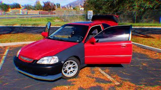 Complete Interior Refresh on my 90s Honda Civic [upl. by Lemak55]