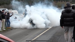 CHAOS CARFREITAG 2024 NÜRBURGRING  Police Crazy Drivers Near Crash Drift [upl. by Allveta]