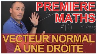 Vecteur normal à une droite  Maths 1ère  Les Bons Profs [upl. by Areehs]