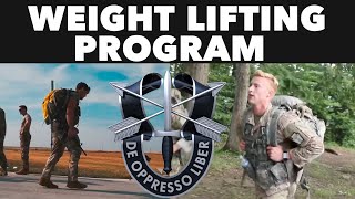 BEST WEIGHT LIFTING PROGRAM FOR SPECIAL FORCES  SEAL GREEN BERET RANGER PJ TRAINING TIPS [upl. by Tihom705]