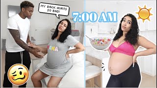 MY PREGNANT MORNING ROUTINE [upl. by Friedly]