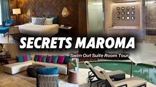 Secrets Maroma Beach Swim Out Suite Tour [upl. by Beuthel]