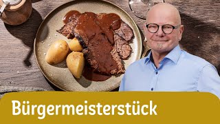 Rinderschmorbraten vom Bürgermeisterstück 🥩  REWE Deine Küche [upl. by Mcculloch]