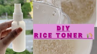 How to Make a DIY Natural Rice Toner for your Face  Homemade  viral Korean skincare  2024 [upl. by Fellner]