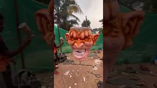 Arpora boys narkasur 2024👺narkasur in Goa 2024 narkasuringoa ravan sculpture [upl. by Routh]