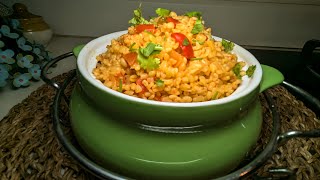 Turkish Bulgur wheat pilaf  സ്വാദിഷ്ടവും ഹെൽത്തിയുമായ തുർക്കിഷ് വിഭവം [upl. by Ykcaj]