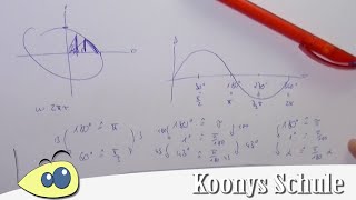 Gradmaß vs Bogenmaß  Zusammenhang Formel und die Logik dahinter trigonometrische Funktionen [upl. by Borchert]