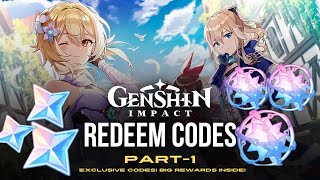 new genshin codes Redeem Codes for 60 Primogems 9000 Mora amp 5 Heros Wit  Genshin Impact Guide [upl. by Silohcin]