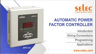 Selec APFC147 Automatic Power Factor Controller IntroductionWiring DiagramProgrammingApplication [upl. by Steiner]