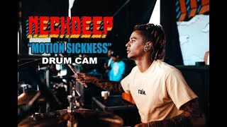 Neck Deep  Motion Sickness  Drum Cam LIVE [upl. by Teeter]