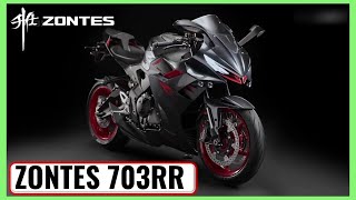 ➤ ZONTES 703RR Deportiva China con 3 Cilindros ¿Inspirada en el Motor de Yamaha CP3 zontes703rr [upl. by Bard]