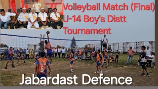 Volleyball Final Match U14 Boys Distt Tournament 😱😱Chamba [upl. by Reyem]