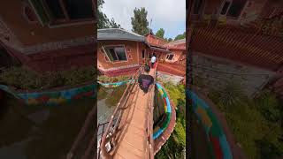 Ggaon kasauli lushlife 360 insta360x4 travel himachal kasauli mountains hills nature [upl. by Elletsirk]