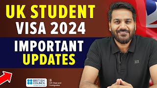 UK Student Visa Important Updates 2024  Study in UK  uk september intake 2024 [upl. by Aznarepse722]