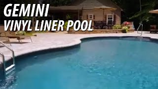 Gemini Vinyl Liner Pool with Roman Steps  71021 [upl. by Asereht]