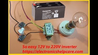 how to make inverter 12v to 220v [upl. by Oruasi]