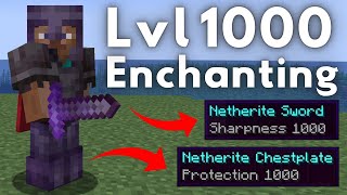 How To Enchant at Level 1000 in Minecraft 120 [upl. by Ahsatniuq]