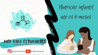 Nutrição infantil até os 6 meses [upl. by Ecydnarb824]