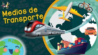 Medios de Transporte para Niños Transportes terrestre acuáticos y aéreos Video Educativo para Niños [upl. by Chilson]