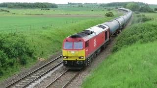 DB 60039  6E54 Tanks Wrawby Lincolnshire 300519 [upl. by Aivatnahs933]