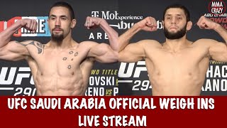 UFC Saudi Arabia Whittaker vs Aliskerov Official Weighin Live Stream [upl. by Fatma]