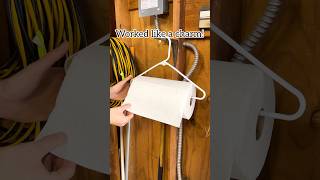 DIY paper towel holder Perfect for the garage diy hometips project dadlife tools [upl. by Bihas296]