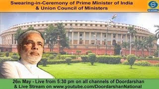 Live SwearinginCeremony of Narendra Modi as PM of India [upl. by Eoz]