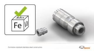 WEH® TW110  Quick Connector for filling and evacuating refrigerants [upl. by Nitsuj]