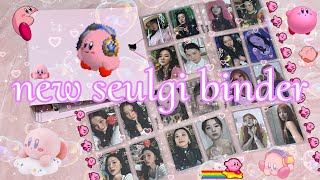 reorganizing my photocard collection ♡ new seulgi binder ੈ✩‧₊˚ [upl. by Delila]