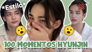 100 momentos que NUNCA debes OLVIDAR de HYUNJIN  Stray Kids [upl. by Lasiaf]