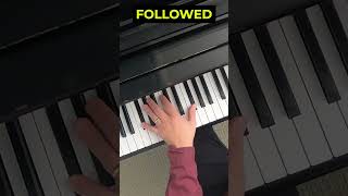 Golden hour by JVKE  Piano tutorial shorts [upl. by Ynaittirb]