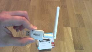 UNBOXING Wireless USB Adapter 8LeveL WUSB150A B G N [upl. by Linoel]